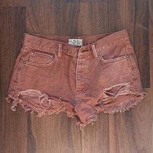 We The Free Rust Jean Shorts